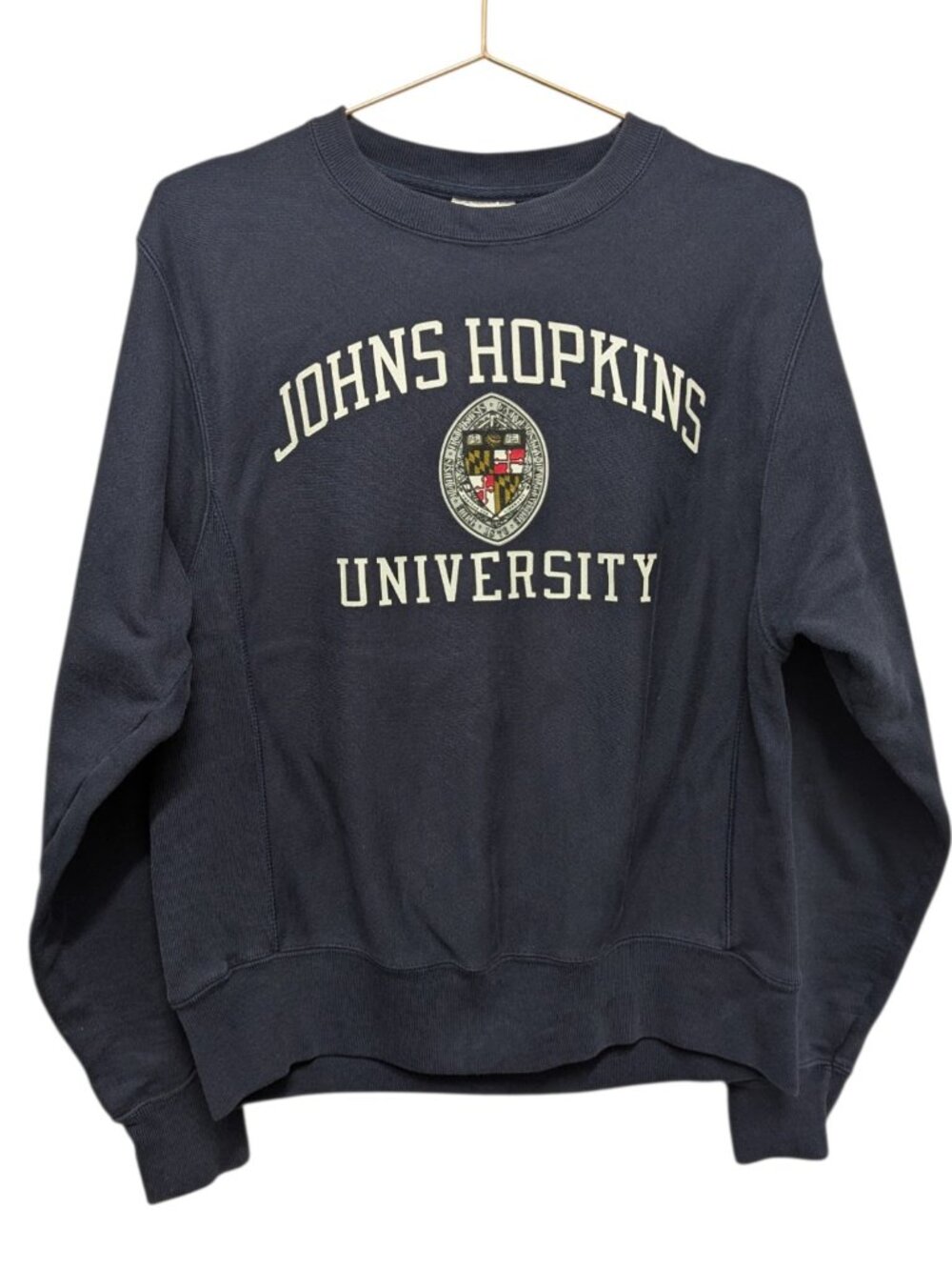 Johns Hopkins University Crew Neck Men's Small Champion Reverse Weave Collegiate